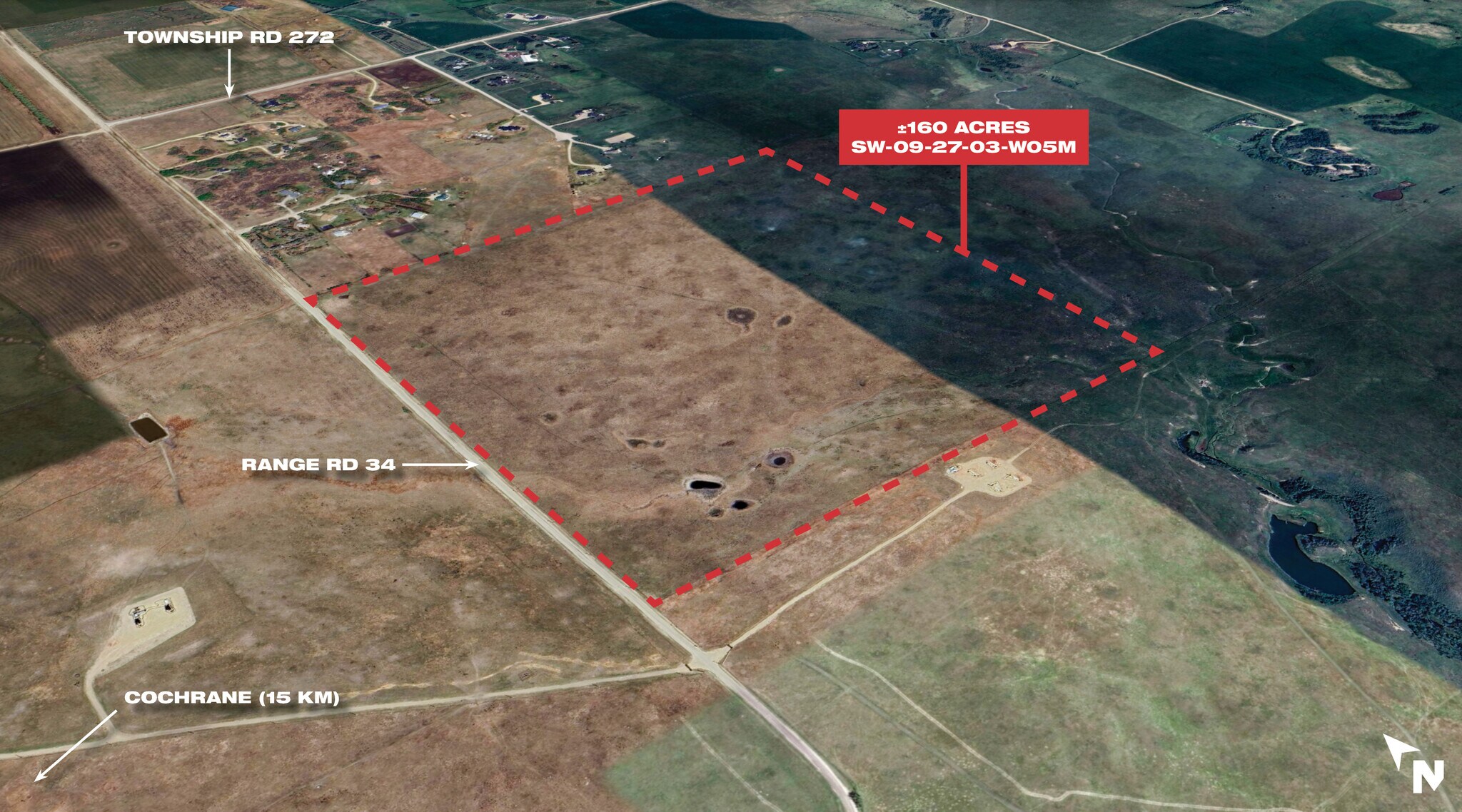 Range Road 34, Cochrane, AB à vendre Aérien– Image 1 sur 2