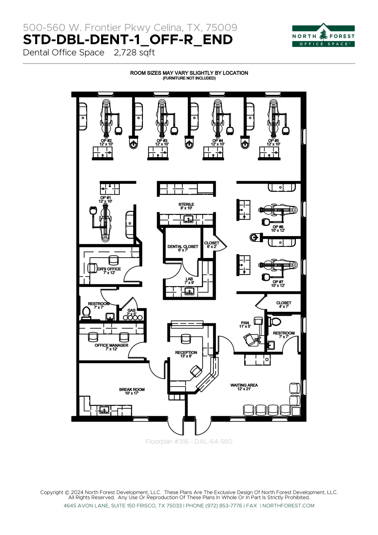 560 W Frontier Pky, Celina, TX à louer Plan de site– Image 1 sur 4