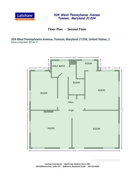 304 W Pennsylvania Ave, Towson, MD à vendre - Plan d’étage – Image 3 sur 5