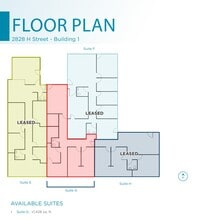 2828 H St, Bakersfield, CA à louer Plan d’étage– Image 1 sur 1
