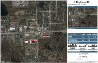 2928-2950 E Highland Rd, Highland Township, MI - Vue aérienne  vue de carte