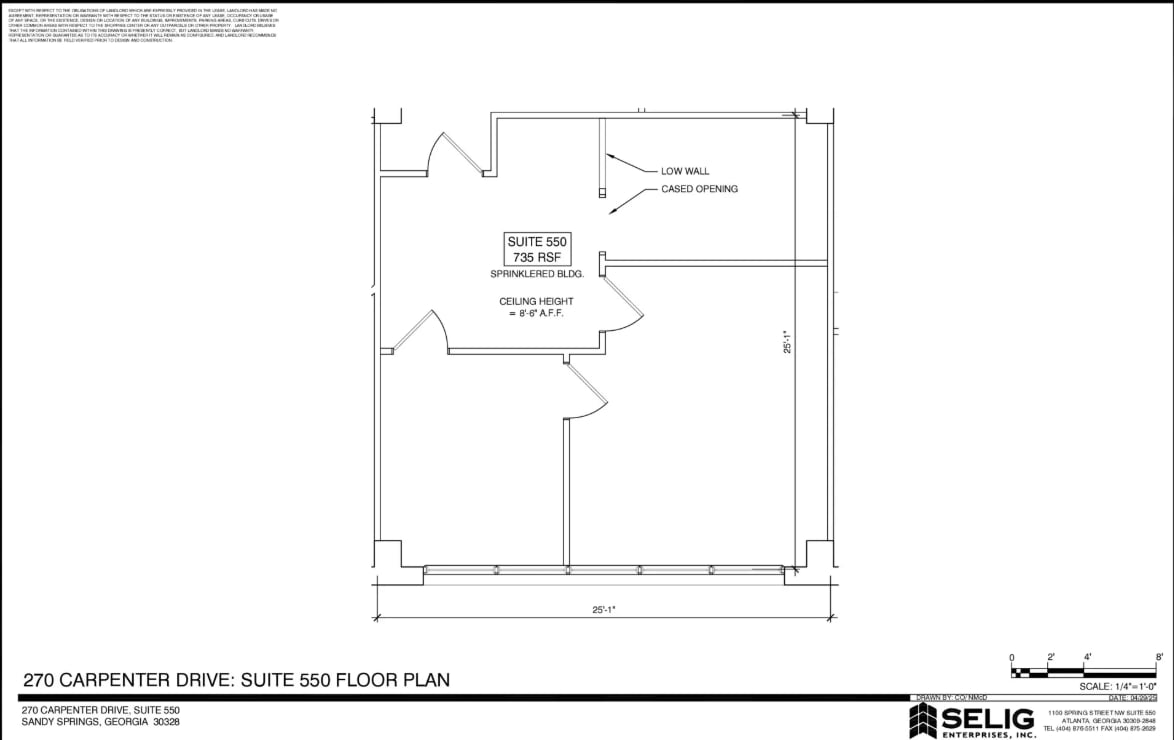 270 Carpenter Dr NE, Sandy Springs, GA à louer Plan d’étage– Image 1 sur 1