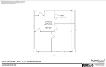 270 Carpenter Dr NE, Sandy Springs, GA à louer Plan d’étage– Image 1 sur 1