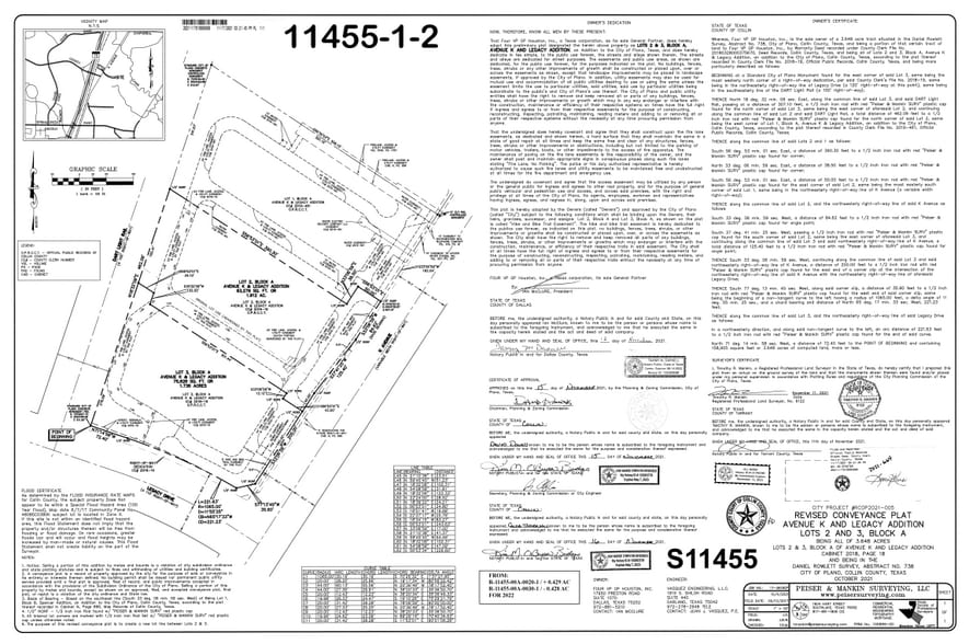 NEQ Legacy Dr & K Ave, Plano, TX à vendre - Plan cadastral – Image 1 sur 1