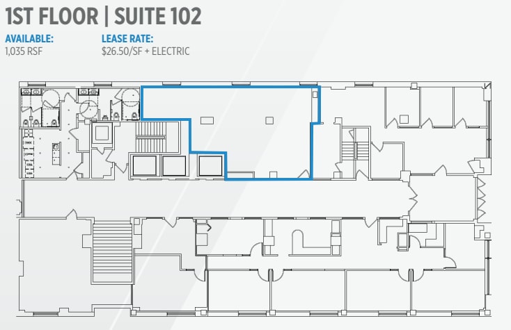 122 W Washington Ave, Madison, WI à louer Plan d’étage– Image 1 sur 1