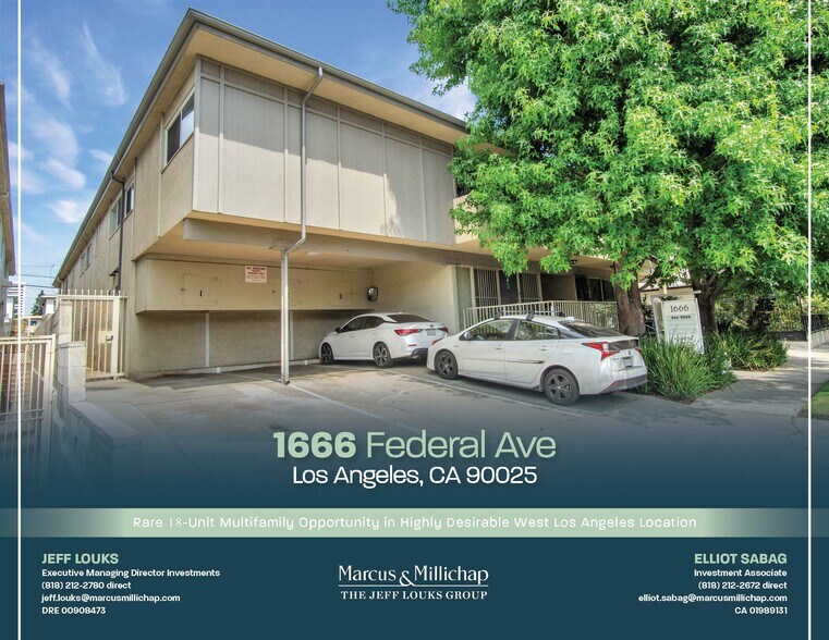 1666 Federal Ave, Los Angeles, CA à vendre - Photo de l’immeuble – Image 1 sur 27