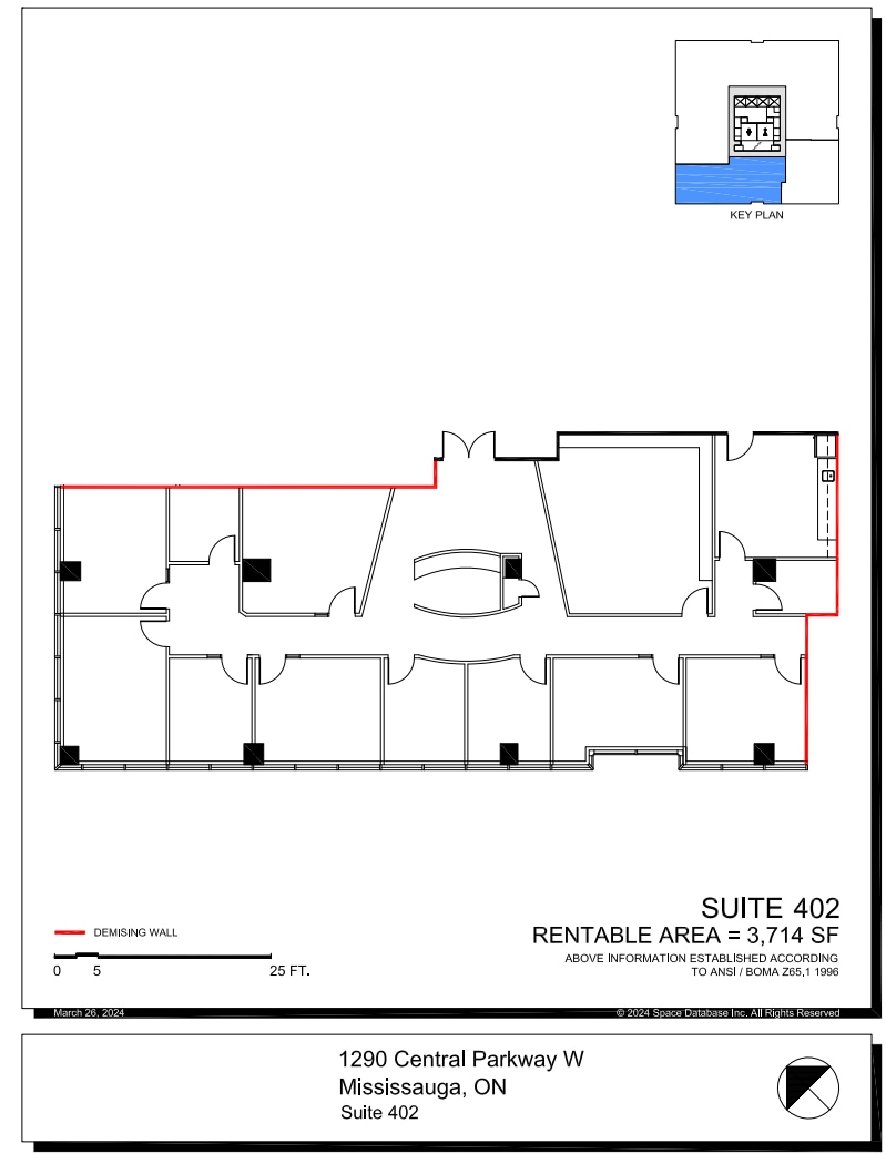 1270 Central Pky, Mississauga, ON à louer Plan d’étage– Image 1 sur 1