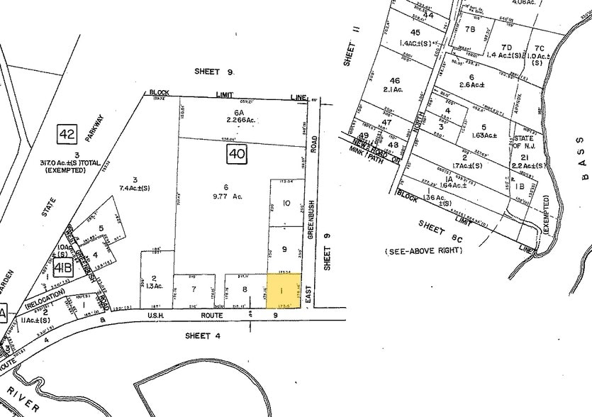 5729 Route 9, New Gretna, NJ à vendre - Plan cadastral – Image 2 sur 2
