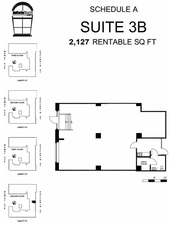 219 Dufferin St, Toronto, ON à louer Plan d’étage– Image 1 sur 1