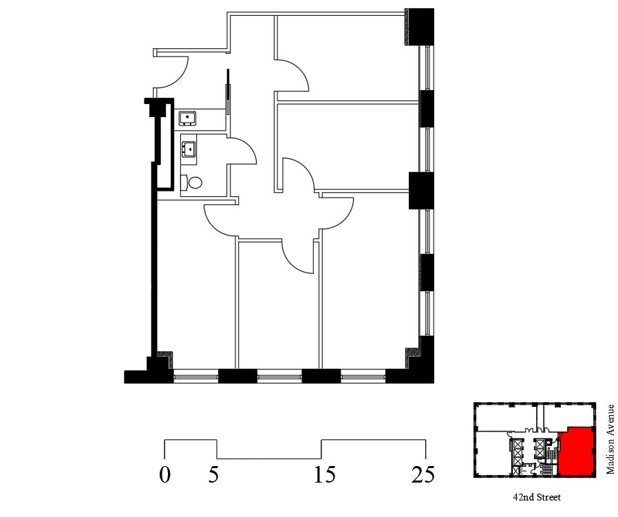 315 Madison Ave, New York, NY à louer Plan d’étage– Image 1 sur 1