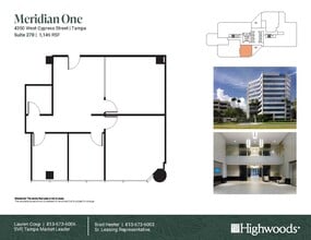 4350 W Cypress St, Tampa, FL à louer Plan d’étage– Image 1 sur 1