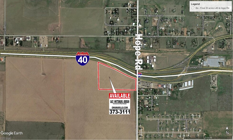 I-40 & HOPE RD, Amarillo, TX à vendre - Aérien – Image 1 sur 1