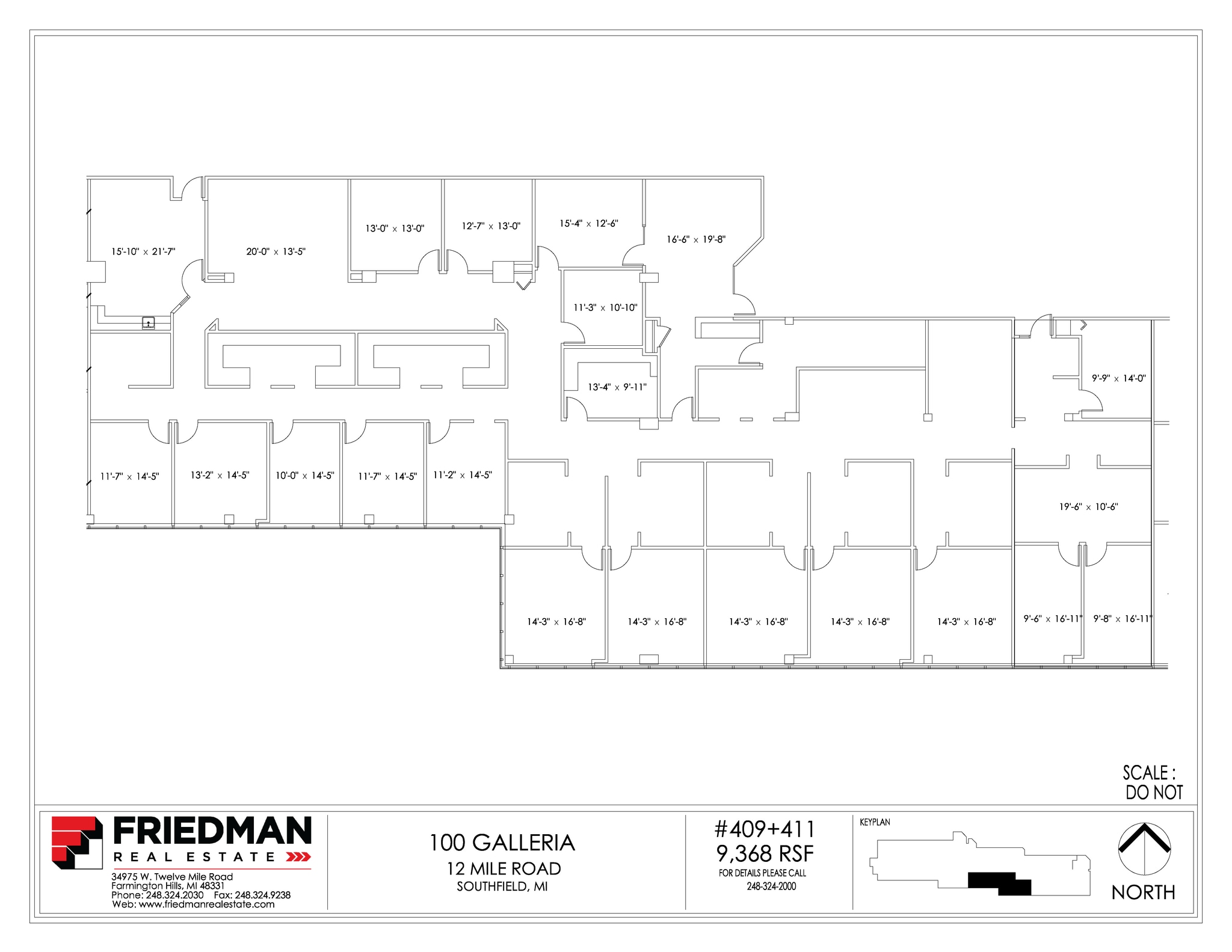 100 Galleria Officentre, Southfield, MI à vendre Plan d’étage– Image 1 sur 1