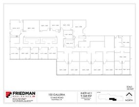 100 Galleria Officentre, Southfield, MI à vendre Plan d’étage– Image 1 sur 1