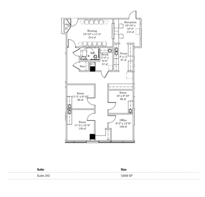 2021 N MacArthur Blvd, Irving, TX à louer Plan d’étage– Image 1 sur 1