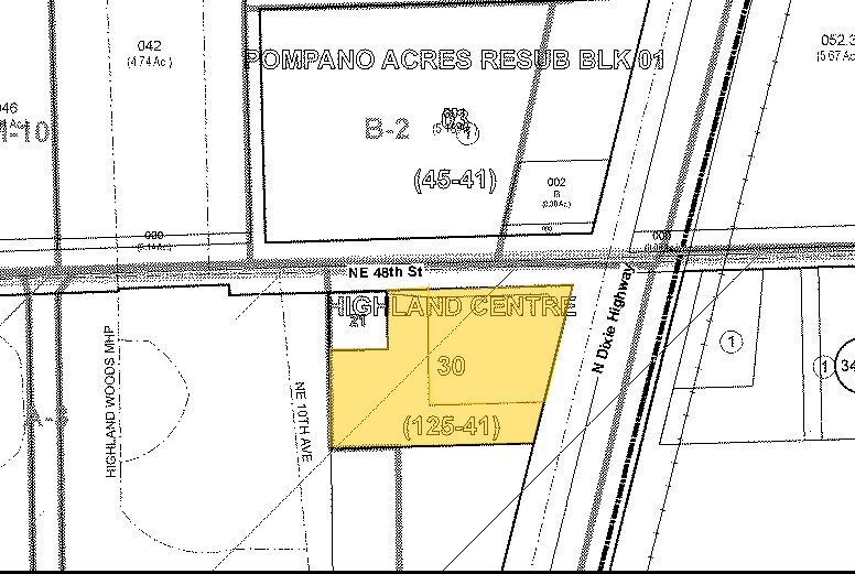 4811 N Dixie Hwy, Pompano Beach, FL à louer - Plan cadastral – Image 3 sur 3
