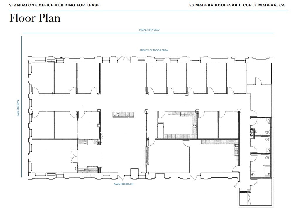 50 Madera Blvd, Corte Madera, CA à louer Plan d’étage– Image 1 sur 1
