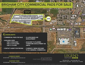Plus de détails pour 1050 W 1100 S, Brigham City, UT - Terrain à vendre