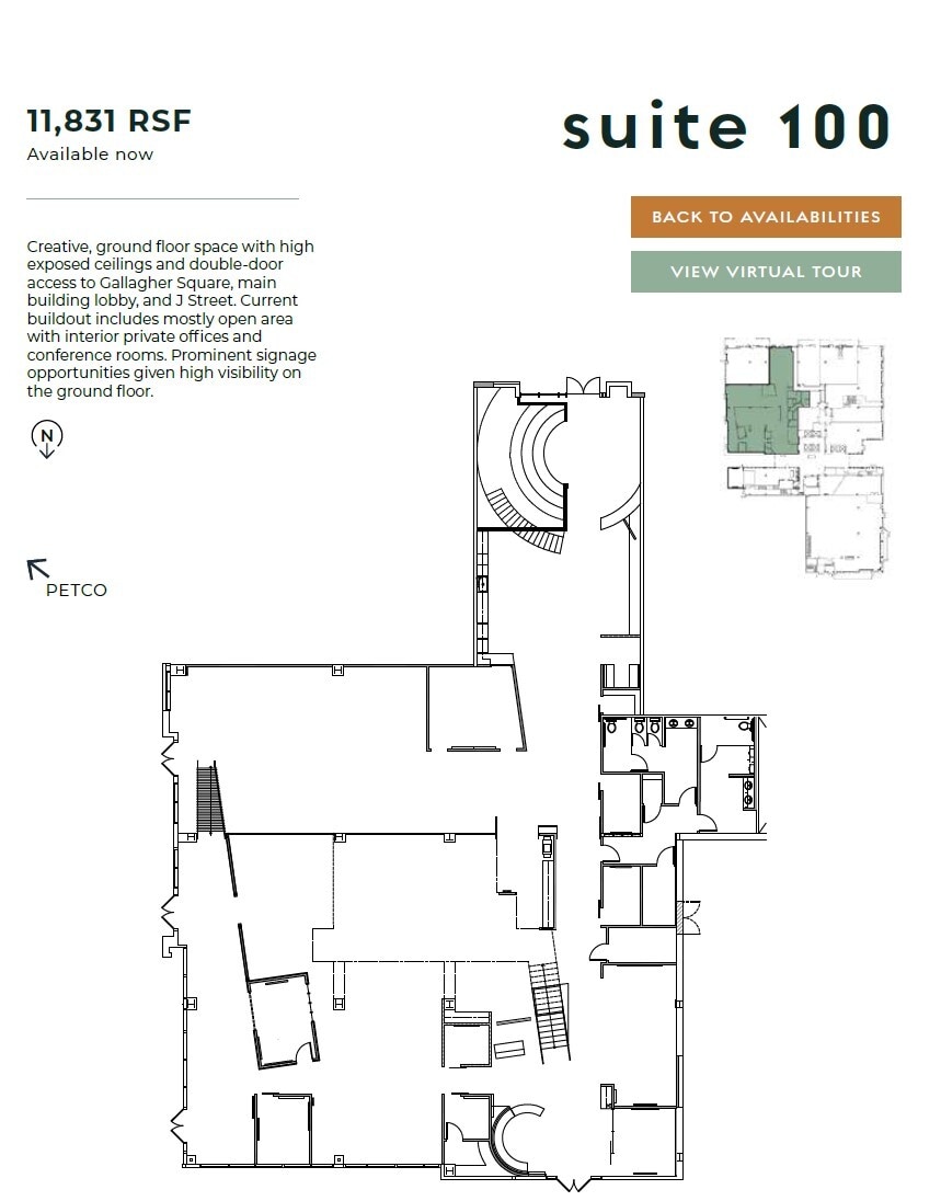350 10th Ave, San Diego, CA à louer Plan d’étage– Image 1 sur 7