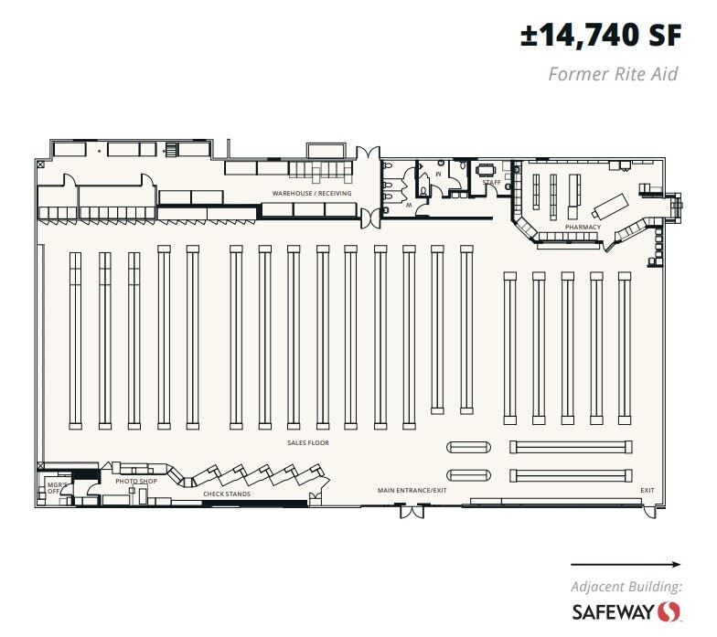 6455 Pacific Ave, Stockton, CA à louer Plan d’étage– Image 1 sur 1