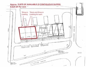4706-4738 S Taylor Dr, Sheboygan, WI à louer Plan de site– Image 1 sur 6
