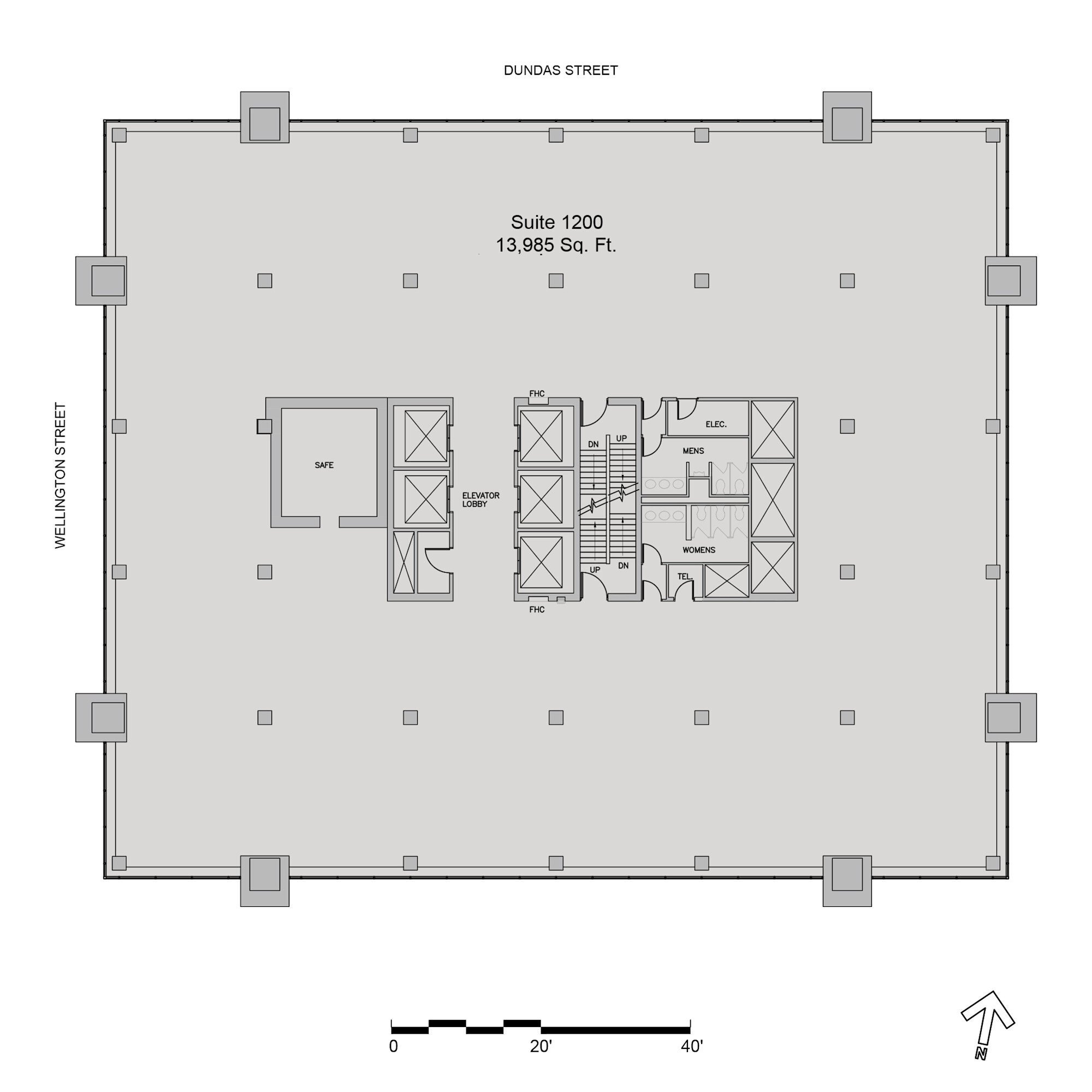 380 Wellington St, London, ON à louer Plan d’étage– Image 1 sur 1