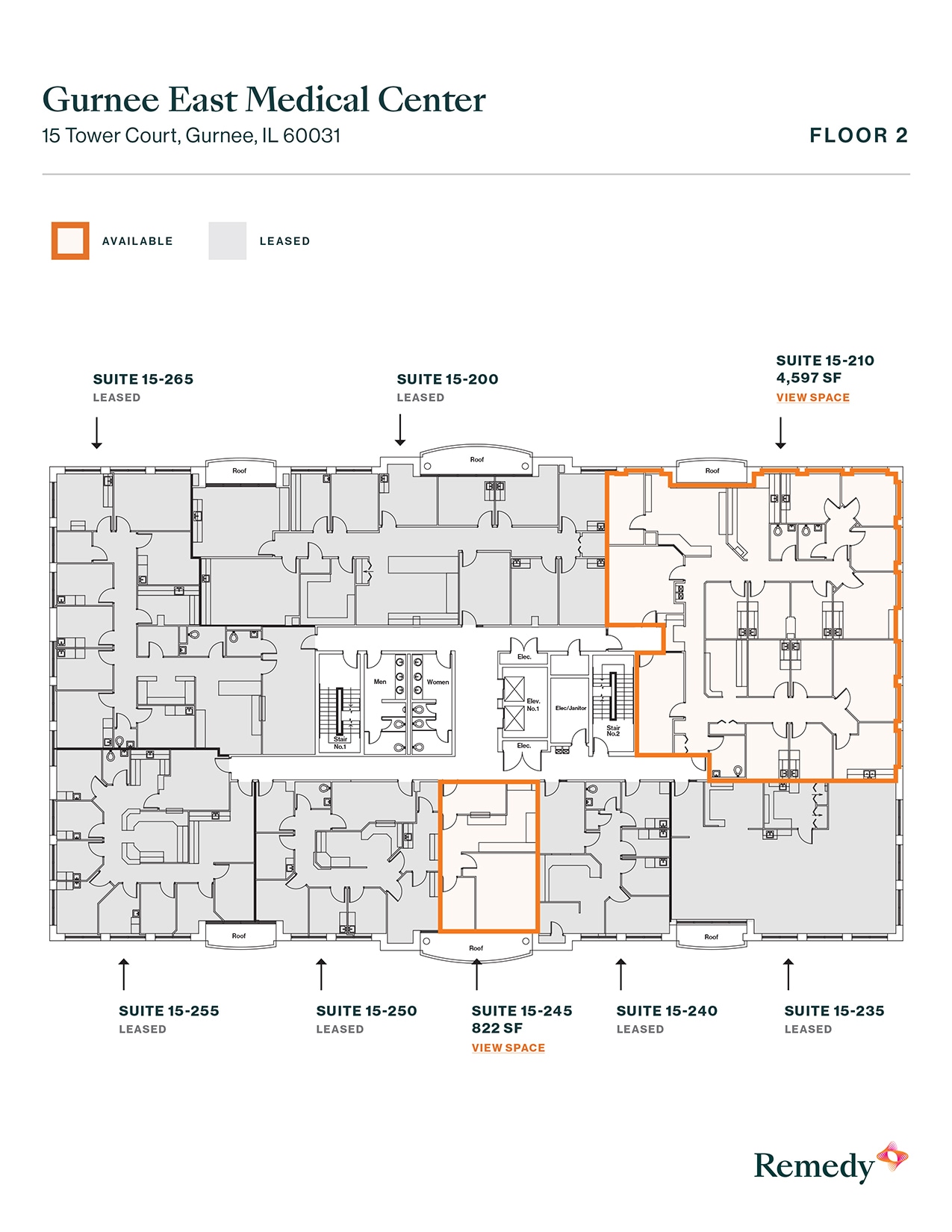 3 S Greenleaf Ave, Gurnee, IL à louer Plan d’étage– Image 1 sur 1
