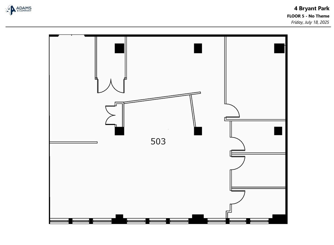 4 Bryant Park, New York, NY à louer Plan d’étage– Image 1 sur 1