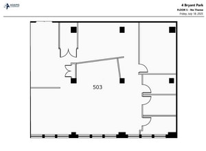 4 Bryant Park, New York, NY à louer Plan d’étage– Image 1 sur 1
