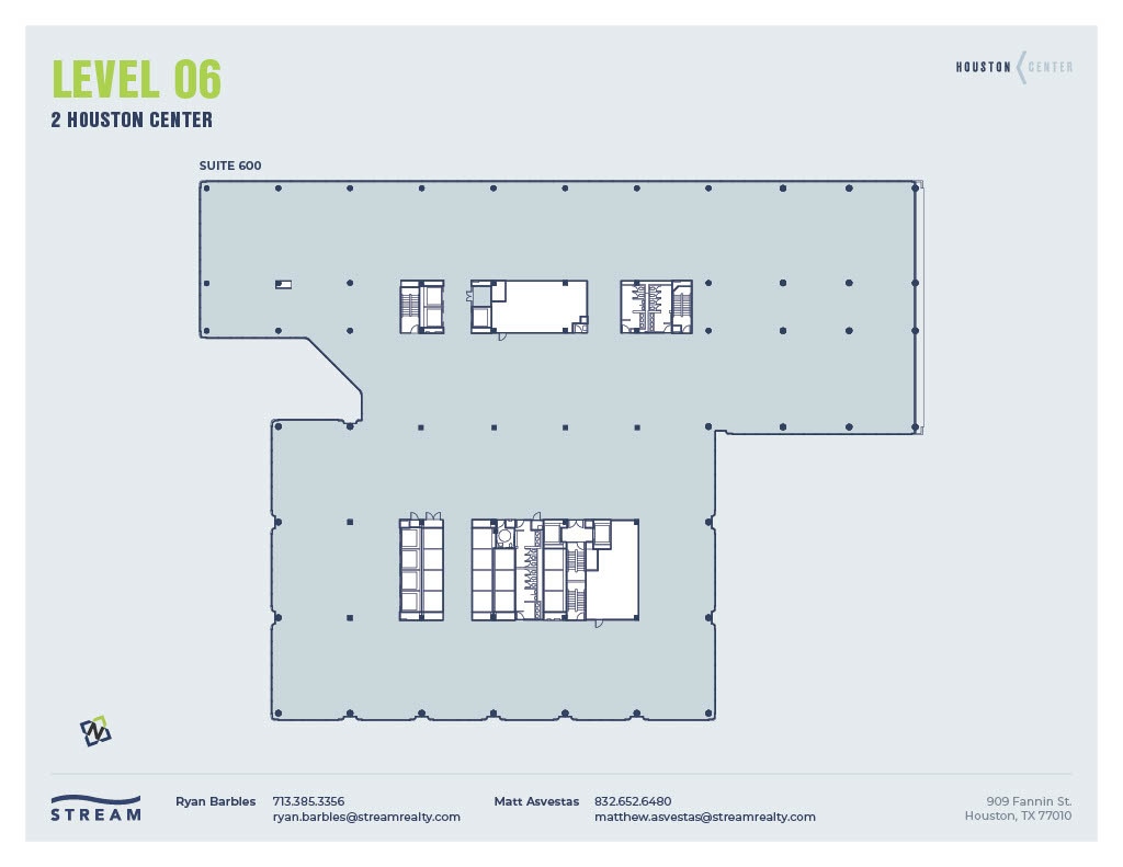 909 Fannin St, Houston, TX à louer Plan d’étage– Image 1 sur 1