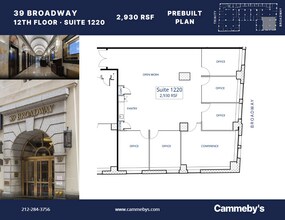 39 Broadway, New York, NY à louer Plan d’étage– Image 1 sur 1
