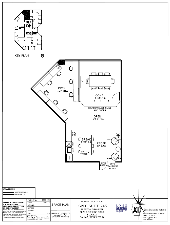 6009 Belt Line Rd, Dallas, TX à louer Plan d’étage– Image 1 sur 6