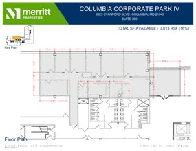 8830 Stanford Blvd, Columbia, MD à louer Plan d’étage– Image 1 sur 1