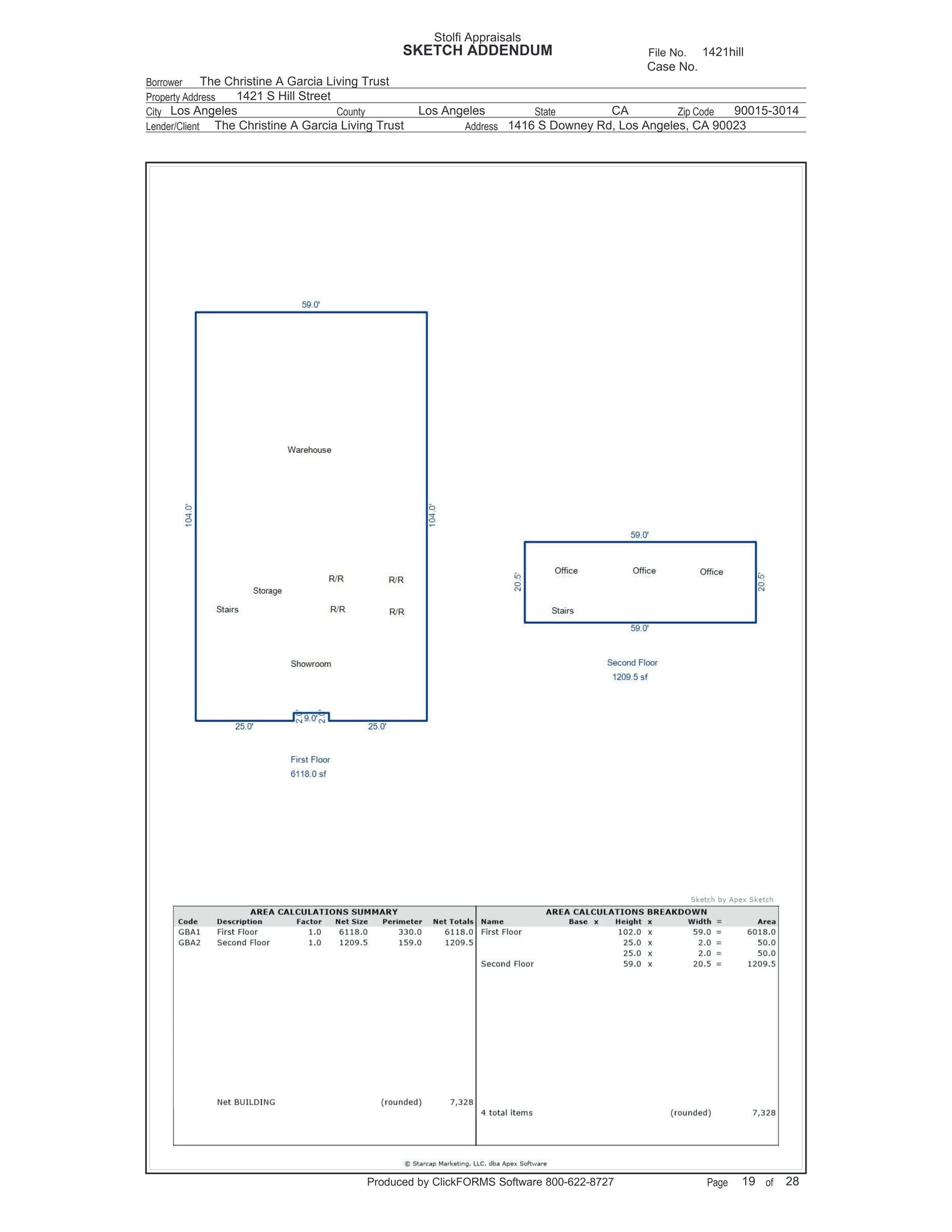 1421 S Hill St, Los Angeles, CA à louer Plan de site– Image 1 sur 1
