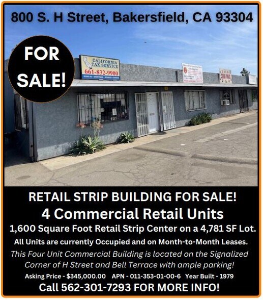 800 S H St, Bakersfield, CA à vendre - Photo de l’immeuble – Image 1 sur 8
