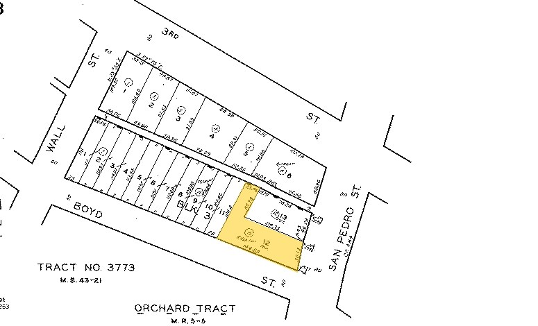 313 S San Pedro Ave, Los Angeles, CA à louer - Plan cadastral – Image 2 sur 5