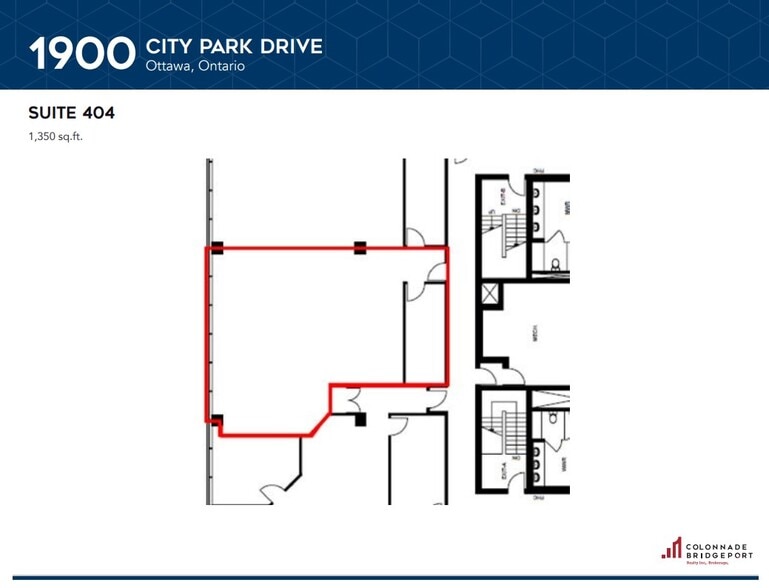 1900 City Park Dr, Ottawa, ON à louer - Plan d’étage – Image 2 sur 4