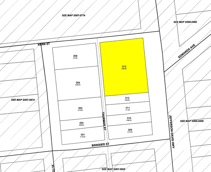 812-816 Richmond Hwy, Richmond, VA à louer - Plan cadastral – Image 2 sur 4