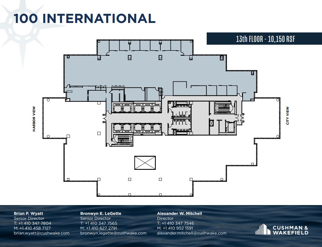 100 International Dr, Baltimore, MD à louer Plan d’étage– Image 1 sur 1