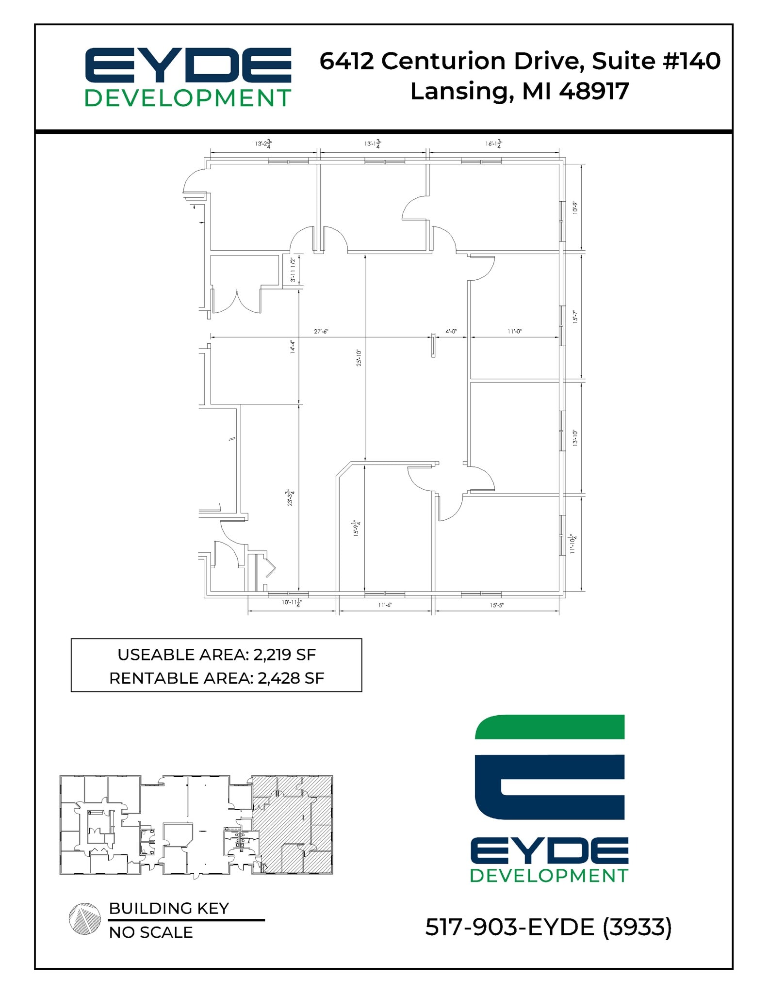 6412 Centurion Dr, Lansing, MI à louer Plan de site– Image 1 sur 1
