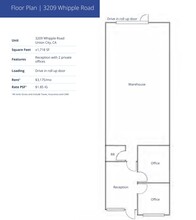 29360-29470 Union City Blvd, Union City, CA à louer Plan d’étage– Image 1 sur 1