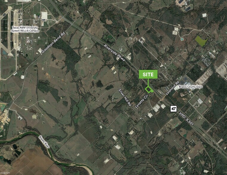 5800 & 5850 Lynette Circle, Bryan, TX à vendre - Aérien – Image 2 sur 2