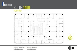 200 S Michigan Ave, Chicago, IL à louer Plan d’étage– Image 1 sur 1