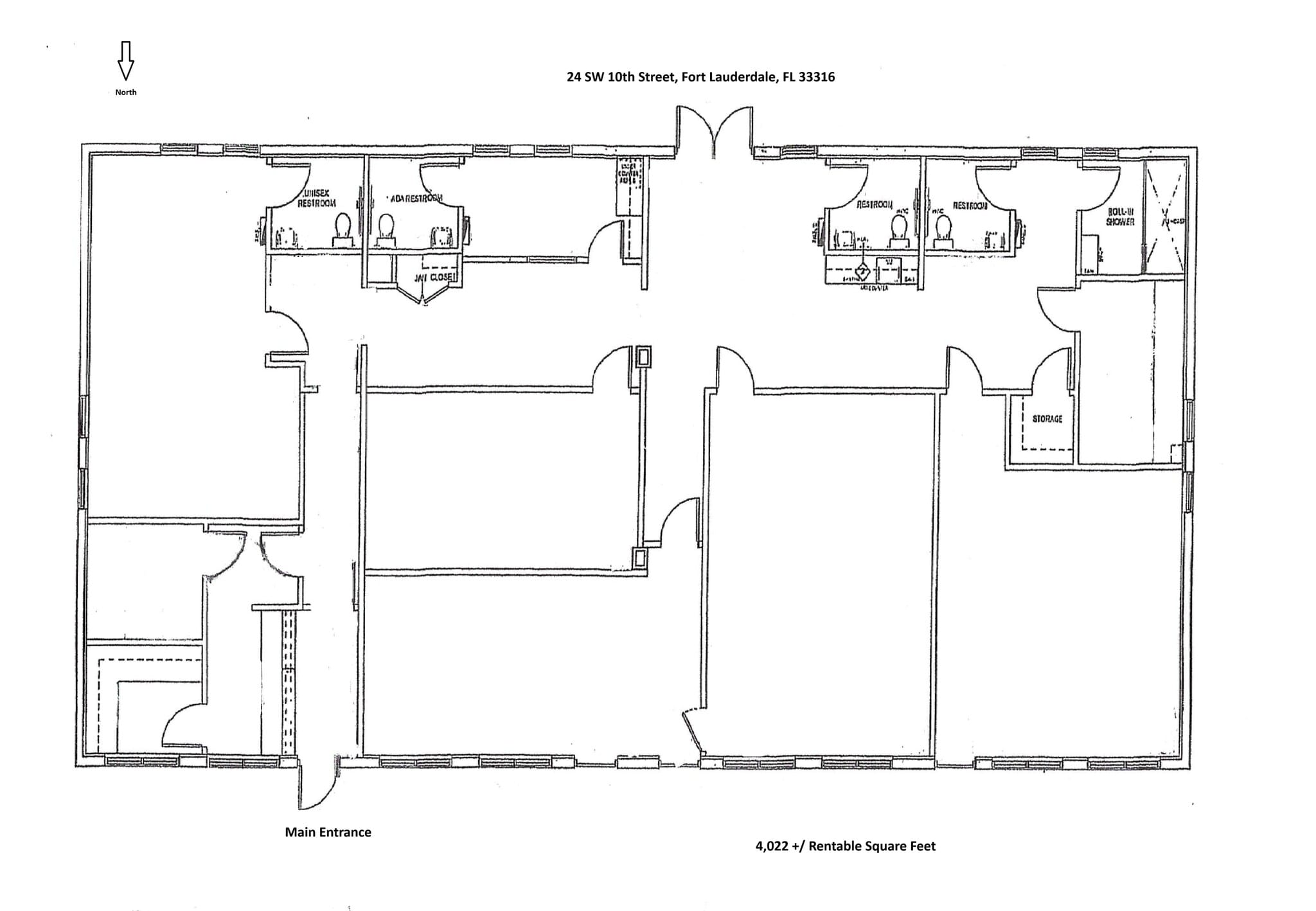 24 SW 10th St, Fort Lauderdale, FL à louer Plan d’étage– Image 1 sur 1