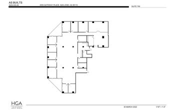 2033 Gateway Pl, San Jose, CA à louer Plan d’étage– Image 1 sur 1