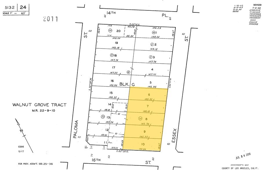 1100 E 16th St, Los Angeles, CA à louer - Plan cadastral – Image 2 sur 16