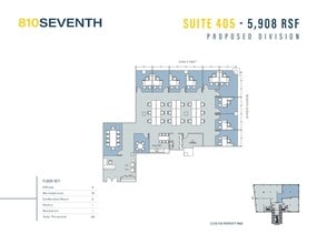810 Seventh Ave, New York, NY à louer Plan d’étage– Image 2 sur 3