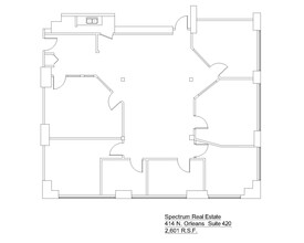 414 N Orleans St, Chicago, IL à louer Plan d’étage– Image 1 sur 1