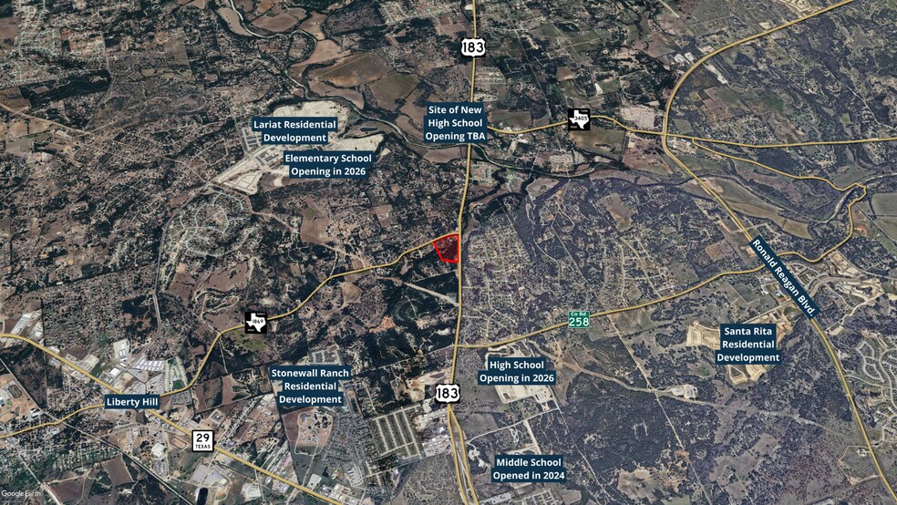 Hwy 183 & RM 1869, Liberty Hill, TX à vendre - Photo de l’immeuble – Image 3 sur 5