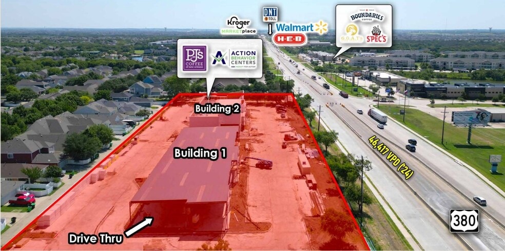 NWC Gardenia Blvd & US-380, Aubrey, TX à louer - Aérien – Image 2 sur 6